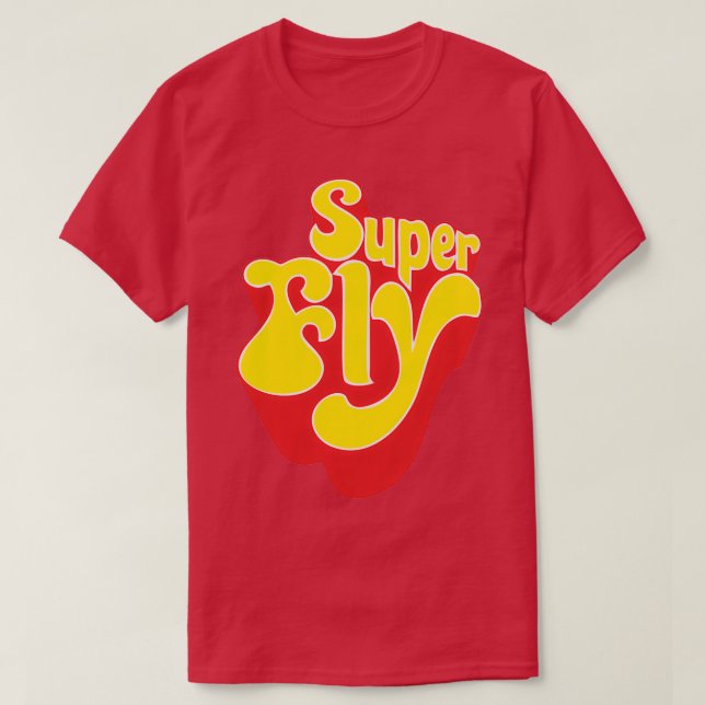 T-shirt Super Fly Blaxploitation 1972 v10 (Design devant)