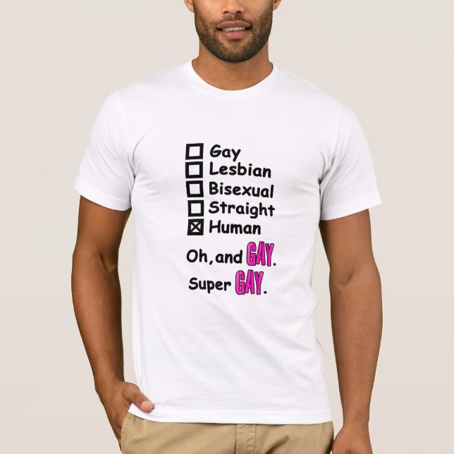 T-shirt Super Gay (Devant)