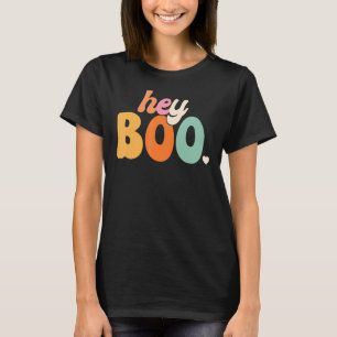 T-shirt Super Ghost Halloween Citrouille Face Hey Boo tend