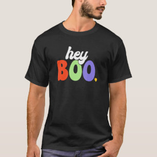 T-shirt Super Ghost Halloween Citrouille Face Hey Boo tend