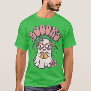 T-shirt Super Ghost Livre Lecture Halloween Enseignant T