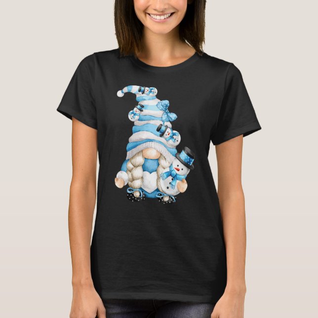 T-shirt Super Gnome De Snowball Pour Snowman Et Vacatio D' (Devant)