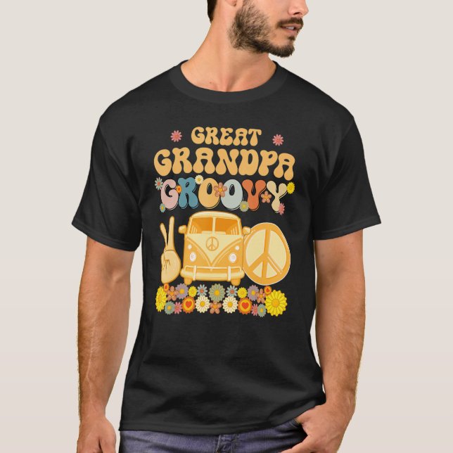 T-shirt Super Grand Grand Papi Retro Matching Famille Bébé (Devant)