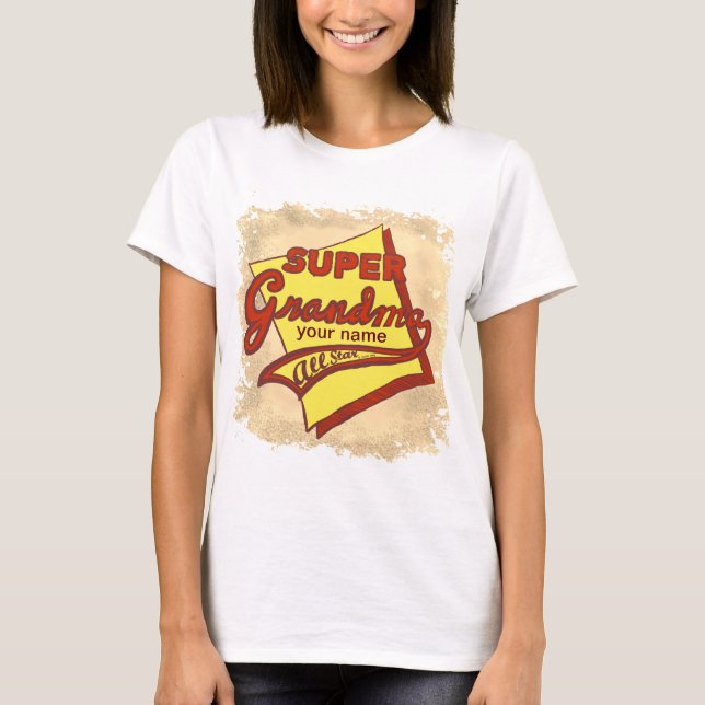 T-shirt Super grand-mère (Devant)