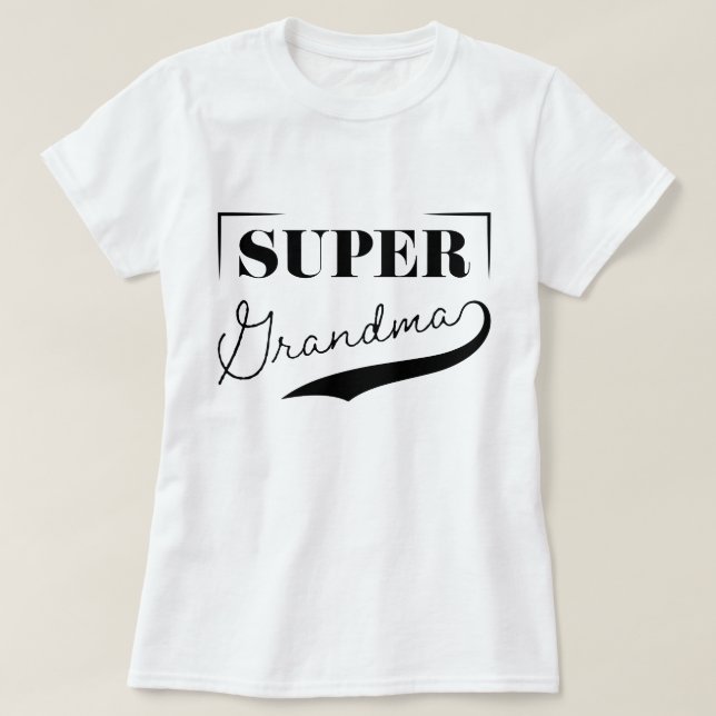 T-shirt Super grand-mère (Design devant)