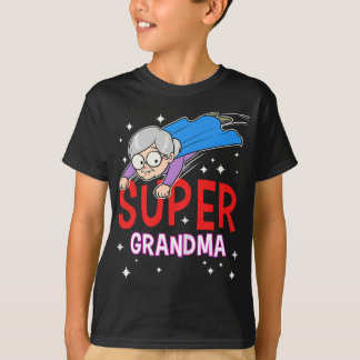 T-shirt Super grand-mère superhero grand-mère grand-mère N