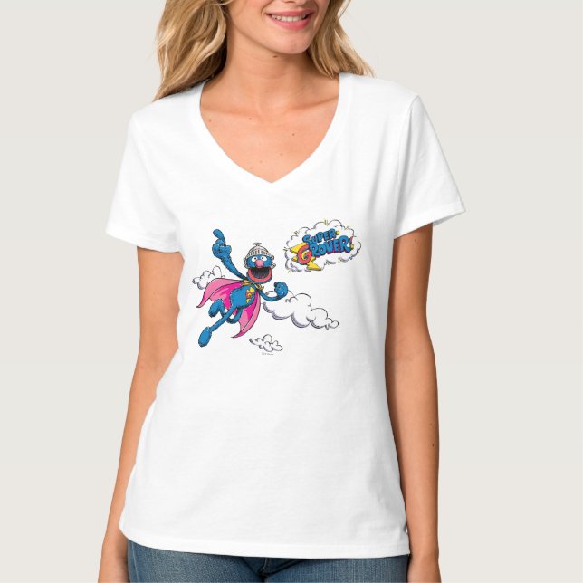 T-shirt Super Grover vintage (Devant)