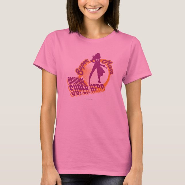 T-shirt Super Hero original Super Maman (Devant)