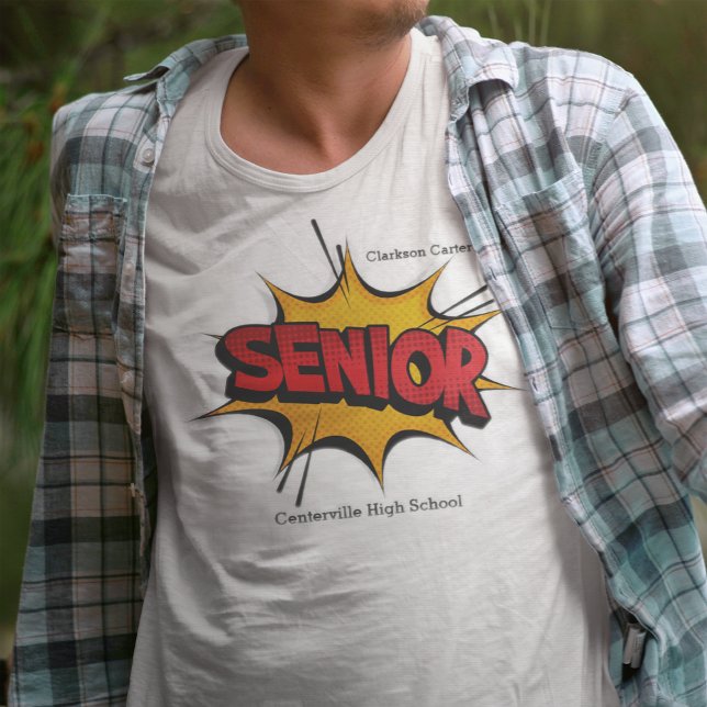 T-shirt Super Hero Senior (Créateur téléchargé)