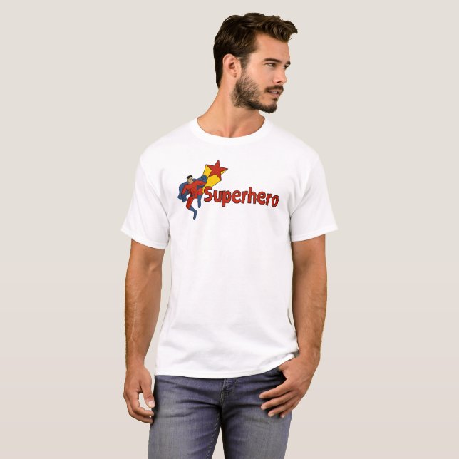 T-shirt super héros, à vendre ! (Devant entier)