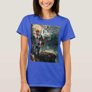 T-shirt Super-héros & Cheval Blanc