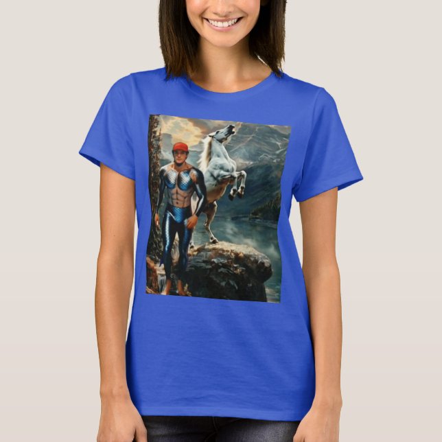 T-shirt Super-héros & Cheval Blanc (Devant)