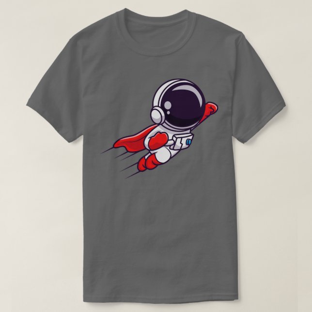 T-shirt Super Héros de l'astronaute mignon (Design devant)