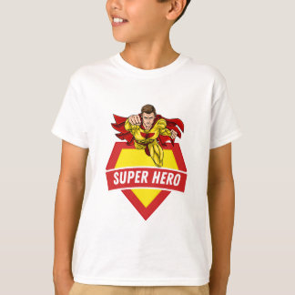 T-shirt Super héros enfants rouge