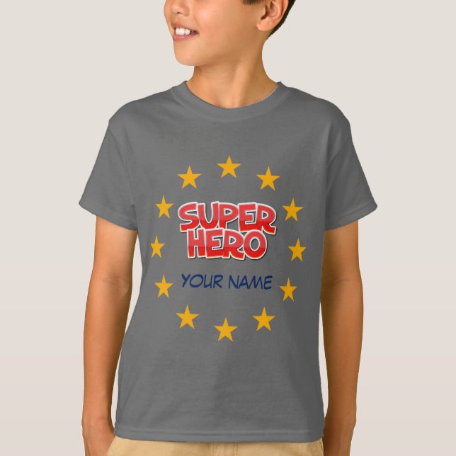 T-shirt Super héros personnalisable (Devant)