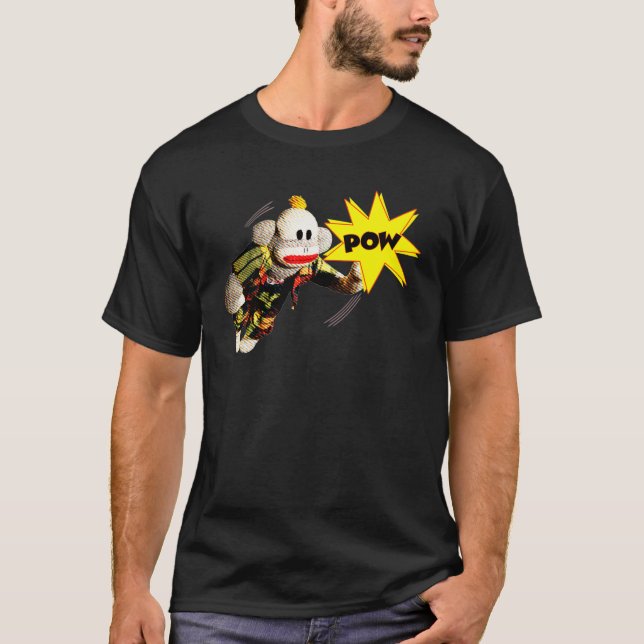 T-shirt Super héros SockMonkey (Devant)