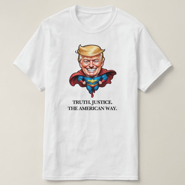 T-shirt Super Héros Trump (Design devant)