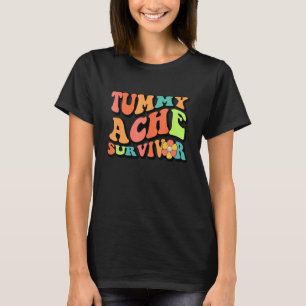 T-shirt Super Hippy Tummy Ache Survivante Rétro Vintage