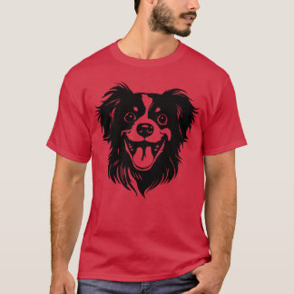 T-shirt super hot chien retro fille