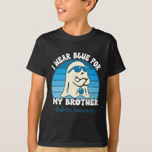 T-shirt Super Je Porte Du Bleu Pour Mon Frère Diabète T1D 