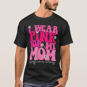 T-shirt Super Je Porte Du Rose Pour Ma Maman Décernée Du C