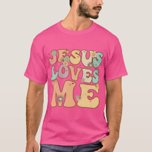 T-shirt Super Jésus M'aime Vintage Retro Christian Mens