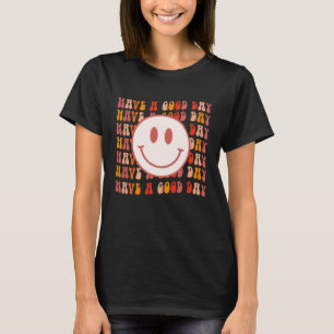 T-shirt Super Joyeux visage souriant Avoir un bon jour M p