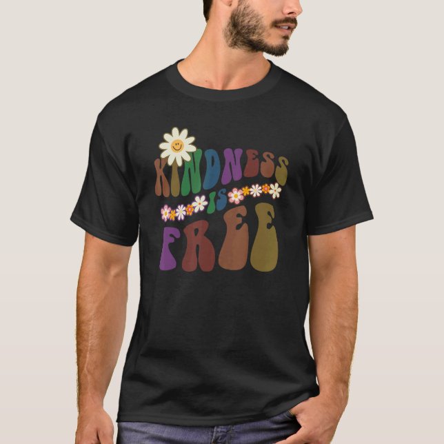T-shirt Super KINDNESS EST GRATUIT Rétro Anti-harcèlement  (Devant)