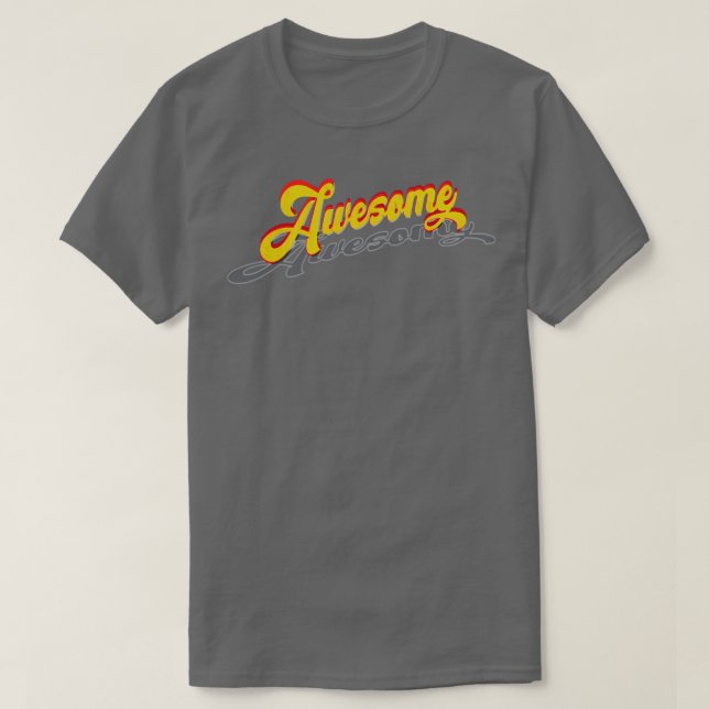 T-shirt Super Lettrage Vintage (Design devant)