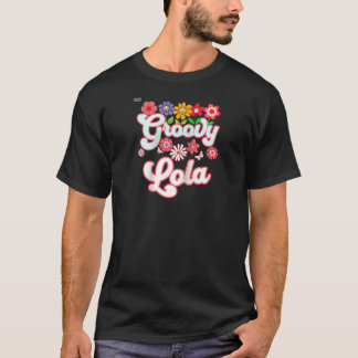 T-shirt Super Lola Floral Hippie Retro Daisy Fleur Mothe