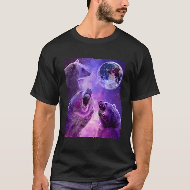 T-shirt Super Lune à trois ours (Devant)