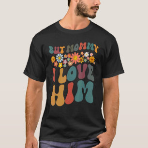 T-shirt Super Mais Maman Je L'Aime Fleur Parents Jour LG