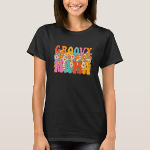 T-shirt Super Mama Rétro Vintage Hippie Fleurs mignonnes M