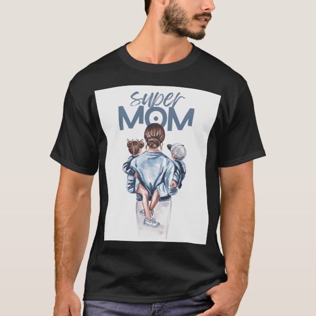 T-shirt Super Maman (Devant)