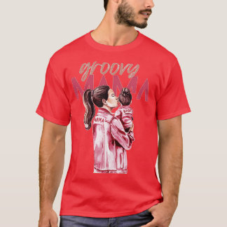 T-shirt super maman bizarre construire caractère 194