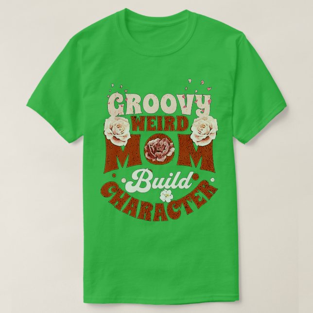 T-shirt super maman bizarre construire caractère 371 (Design devant)