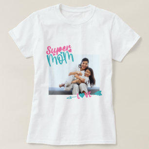 T-shirt Super Maman, cadeau photo cool