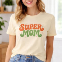 SUPER MAMAN Typographie Rétro Amusante et Groovy