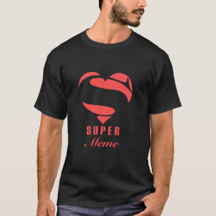 T-shirt Super meme Superhero Cadeau Famille Costume de Noë