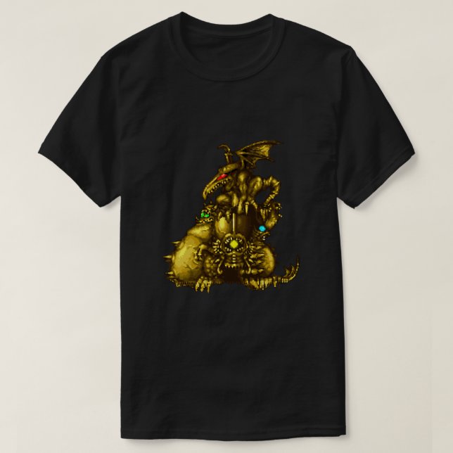 T-shirt Super Metroid - Boss Statue Essential (Design devant)