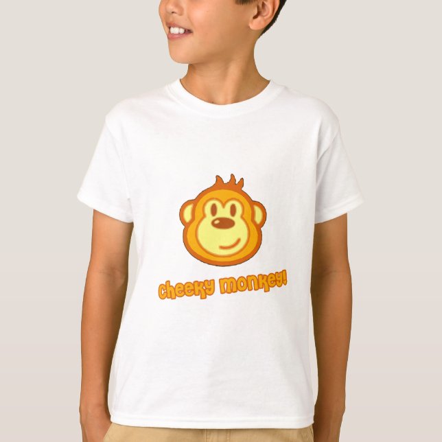 T-shirt Super mignon singe (Devant)