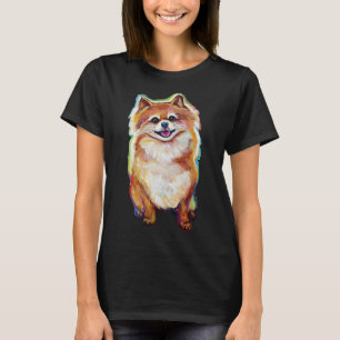 T-shirt Super mignon souriant Pomeranian
