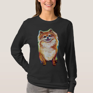 T-shirt Super mignon souriant Pomeranian