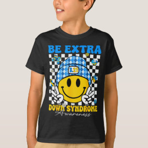 T-shirt Super mignon sourire visage syndrome de Down sensi