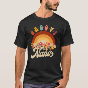 T-shirt Super Nana Retro Arc-en-ciel les années 70 Grandma