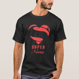 T-shirt Super Nana Superhero Cadeau Famille Costume de Noë