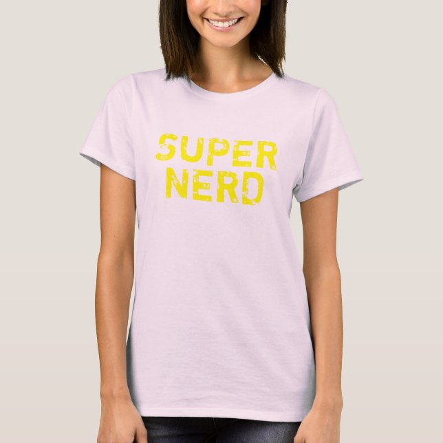 T-SHIRT SUPER NERD (Devant)