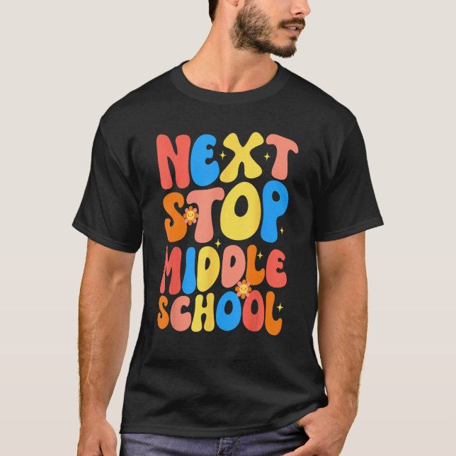 T-shirt Super Next Stop collège école primaire G (Devant)