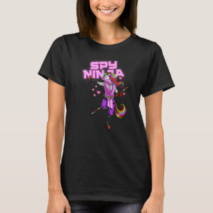 T-shirt Super Ninja de jeu d'espionnage Licorne de jeu Nin