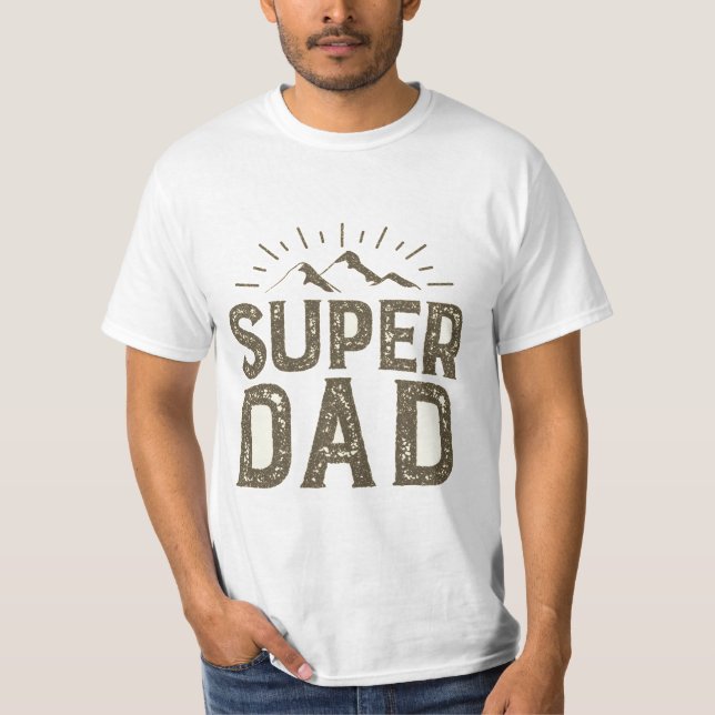 T-shirt Super papa (Devant)